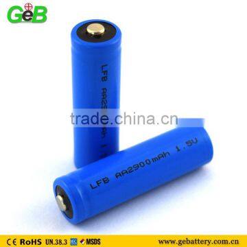 AA LiFeS2 Lithium Battery 1.5V 2900mAh