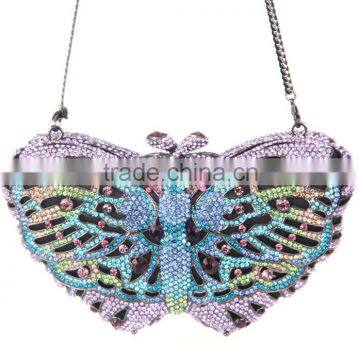 Butterfly design metal evening bag for ladies                        
                                                Quality Choice