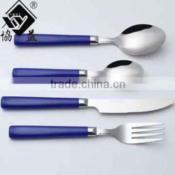 Colorful Stainless Steel Machine Polish PP Plastic Spoon And Fork photo-5