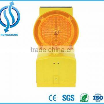 Yellow or Red Solar Power Flashing Road Safety LED Warning Barricade Light photo-3
