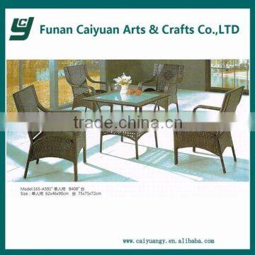 classic style leisures style plastic rattan patio set outdoor furniture