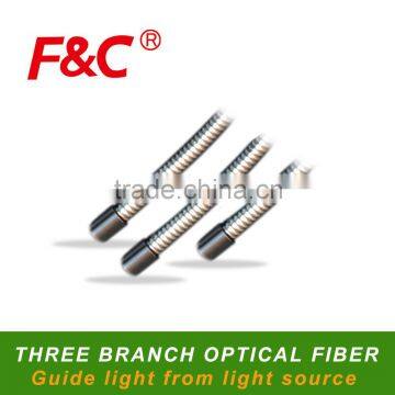 Three Branches Guide Light Optical Fiber, Guide Light From Light Source, Three Or More Branches Lighting Point