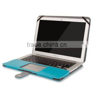 Premium Quality PU Leather Book Cover Clip On Sleeve Case for MacBook Air 13.3"