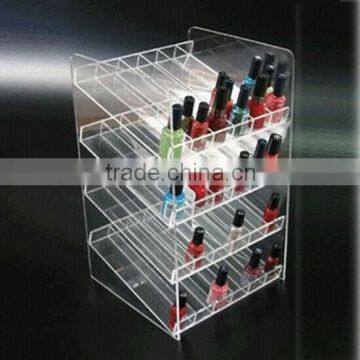 Nail polish bottle display case cosmetic organizer