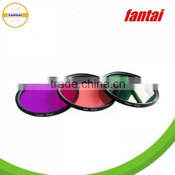 High-Precision Universal Aluminium Colorful Camera Filter For Video DSLR