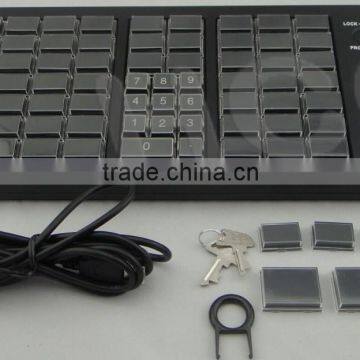 USB 66keys POS Programmable Keyboard/ USB msr POS keyboard kb66