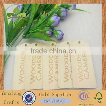 Wooden Fancy Gift Tags, Natural Hang Tags for Clothing Jeans photo-3