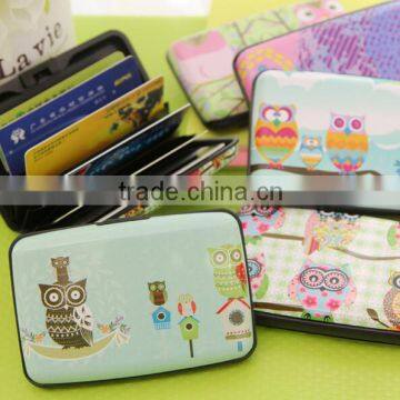 Custom aluminum RFID Blocking business card case Credit card wallet purse Anti-damage name card holder passport ID card case
