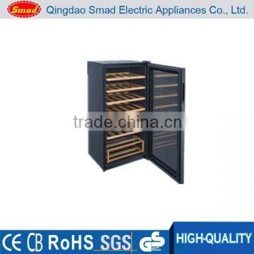 JC-128 wooden shelves home red wine fridge