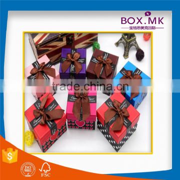 2016 High Quality Wholesale Handmade Colorful Flat Watch Box