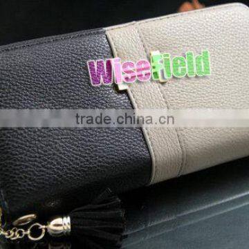 Women Fringe Purse Wrist Clutch Lady Wallet PU Leather Card Slot Bag photo-3