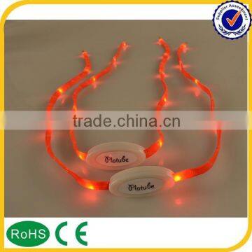 Night Walking Glowing Led Shoelaces With Battery