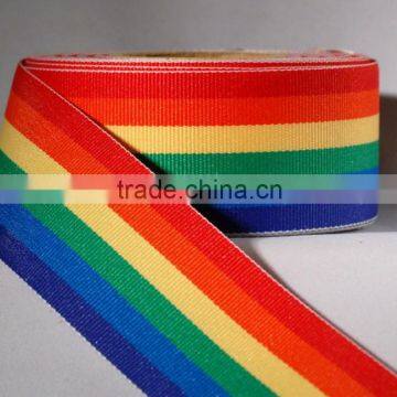 Hot Selling Double Face Printed Rainbow Ribbon for Decoration photo-4