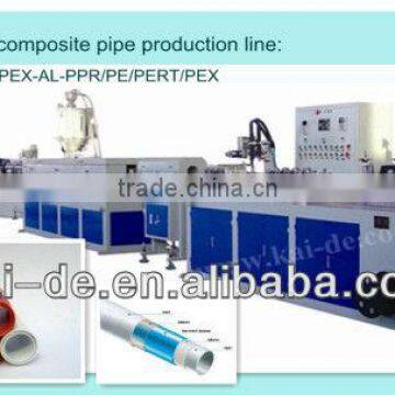 butt welding PEX-AL-PEX composite tube extrusion line