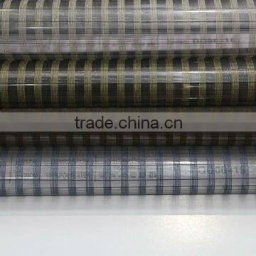 Custom made 100% polyester stripe sheer curtain fabric for hospital bed curtain
