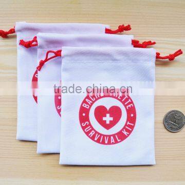 cheap custom cotton dance shoe dust bag wholesale