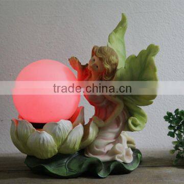 Large Angel Wings Glass Ball Solar Lights photo-2