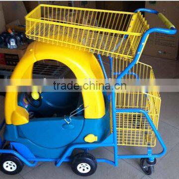 RH-SK12 1300*560*1070mm double layers basket kids toy car shopping trolley