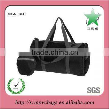 Black foldable duffel bag