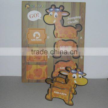 Custom made 2 sides color printing 3d cardboard paper puzzle / eva 3d puzzle