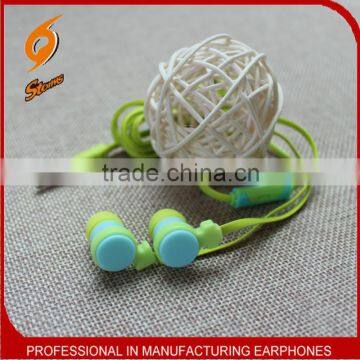 Fashionable Earphone,Colorful Earphones ,Flat Cable Earphone.