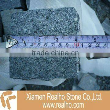 dark granite cube stone