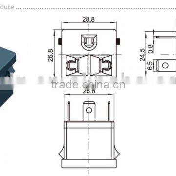 Male Vertical Power Socket,DC Adapter Plug,Male DC Power Connector photo-3