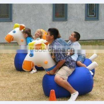 7.5mWx9mLx3mH Fun Derby Inflatable Pony Hops Race Track Outdoor Inflatable Race Games photo-3