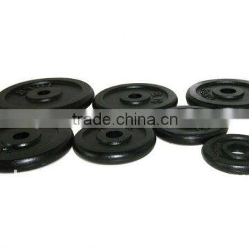 black paint cast iron weight plate