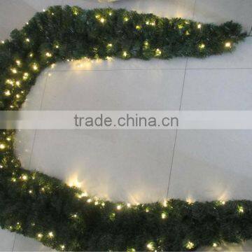 LED Decorated Artificial Christmas Garland
