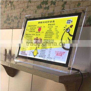 online shopping advertising acrylic led light box billboard manufacturer wholesale