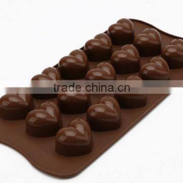 2016 Hot sale food grade FDA and LFGB silicone chocolate mould