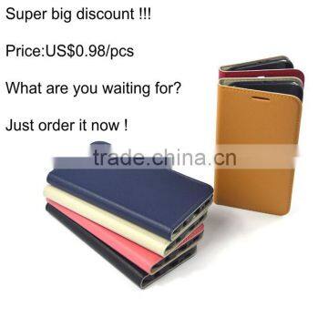 Best wholesale price PU leather case cover for samsung galaxy e5