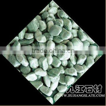 Building Material Pebbles Stones for Landscaping, Green Pebbles stones