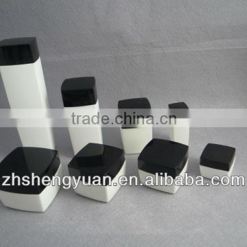 Square pastic cosmetic container cream jar