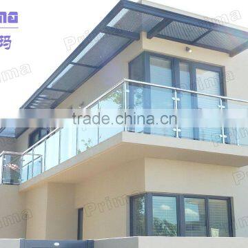 Glass railing with stainless steel post(PR-1032)