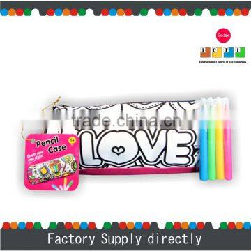 Hotsale New DIY Doodle Cool Kids Roll Up Pencil Case