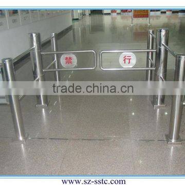 Full automatic bi-directional supermarket barrier swing turnstiles security gate