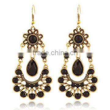 Flower artificial jewellery drop earring jewelry