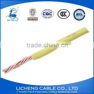 High Quality Yellow House Wiring Copper Core PVC Insulated Flexible Wire and Cable -BVR(10mm2) photo-4