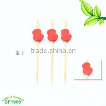 Nature Calabash bead bamboo picks