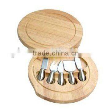 4pcs cheese knives with wooden box