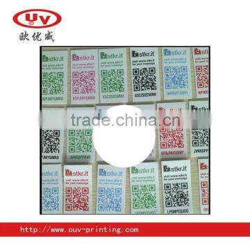 QR code label adhesive sticker phone scan QR sticker