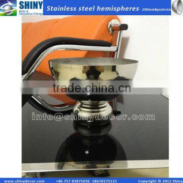 200mm mirror Stainless steel hollow hemisphere