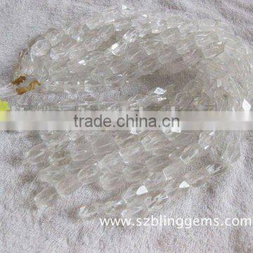 Wholesale Natural gemstone Crystal facteted cut loose beads