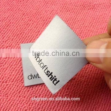 High Definition Sports Wear Fabric Woven Label With Trademark