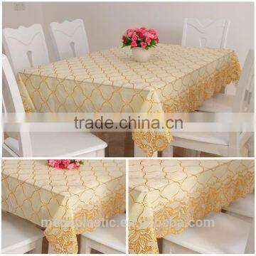 Good Quality Gold Stamping Printed PVC Table Cloth 137cm*20m/roll photo-2