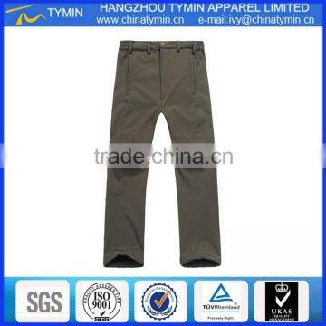 Hot sale waterproof fleece lined plus size breathable nylon pants