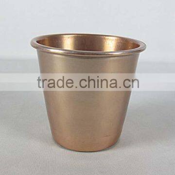 PURE COPPER SMOOTH TUMBLER OVAL STYLE COPPER GLASS SMALL MUG