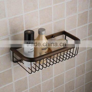 Antique wall mounted metal brass bathroom wire basket ,storage basket ,shelves for bathroom accessories